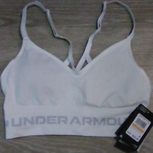 Women's Under Armor Sports Bra ( S ) WHITE